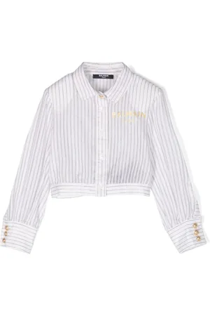 Balmain Logo-print striped shirt