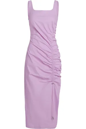 Karl Lagerfeld Gathered-detail midi dress