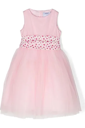 Simonetta Belted tulle dress