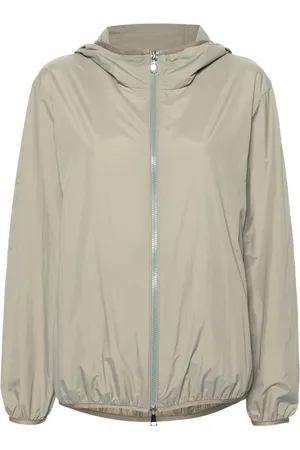 Moncler Logo-patch hooded windbreaker jacket