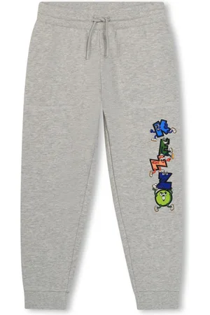 Kenzo Logo-embroidered cotton track pants