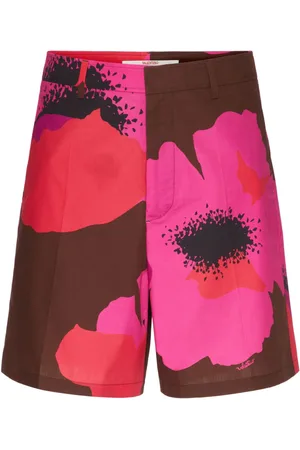 VALENTINO GARAVANI Flower Portrait-print bermuda shorts