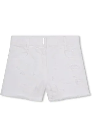 Givenchy 4G-plaque distressed-effect shorts