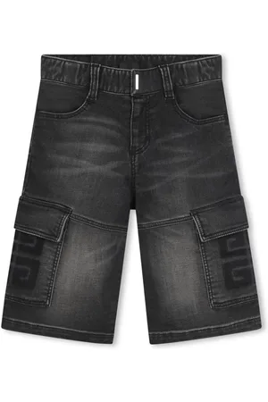 Givenchy 4G-motif denim cargo shorts