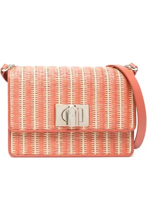 Furla 1927 raffia shoulder bag
