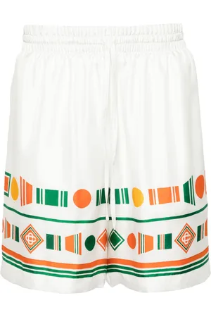 Casablanca Playful Eagle silk shorts