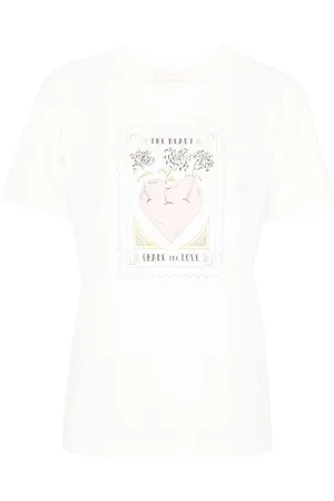 Twin-Set Illustration-print cotton T-shirt