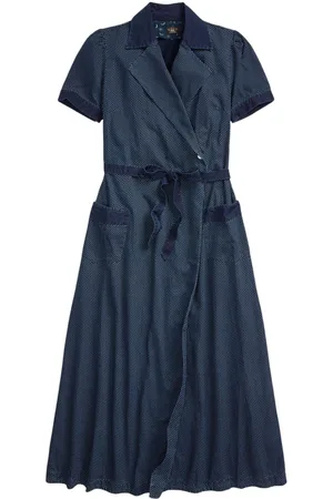 Ralph Lauren Polka-dot denim dress