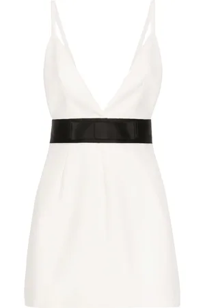 Dolce & Gabbana Layered virgin wool-blend minidress