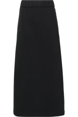 Moncler Logo-patch jersey midi skirt