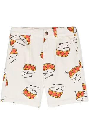 Bobo Choses Play The Drum cotton shorts
