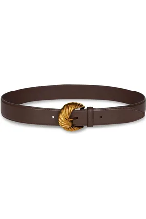 Etro Paisley-buckle leather belt