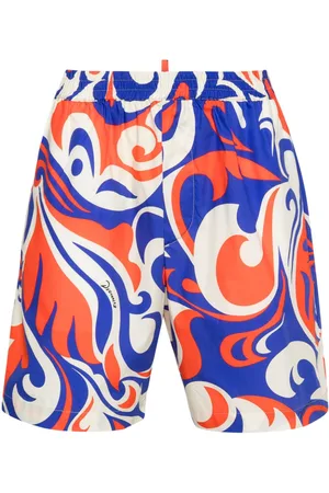 Dsquared2 Palms Beach Waves cotton shorts