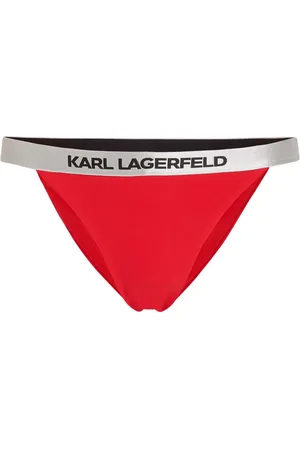 Karl Lagerfeld Logo-waistband bikini bottoms