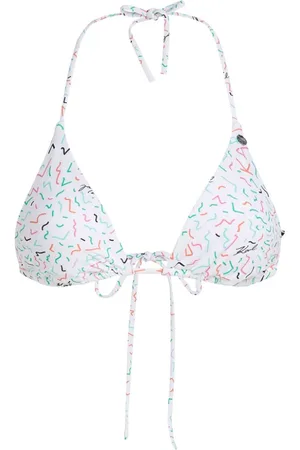 Karl Lagerfeld Geometric-print triangle bikini top