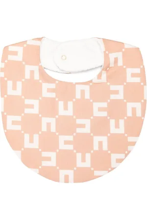 Elisabetta Franchi Logo-jacquard cotton bib
