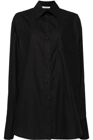 Peter Do Side-stripe cotton shirt