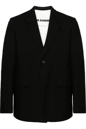 Jil Sander Single-breasted twill wool blazer