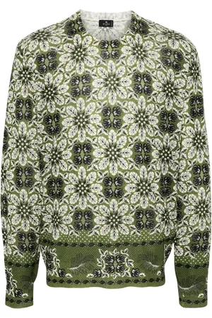 Etro Floral-print fine jumper