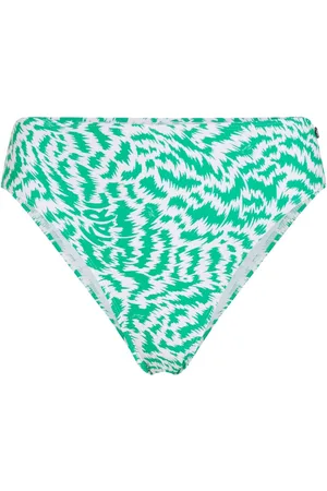 Karl Lagerfeld Animal-print high-rise bikini bottoms