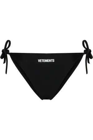 Vetements Logo-print tied bikini bottom