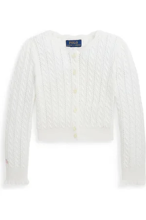 Ralph Lauren Pointelle-knit cotton cardigan