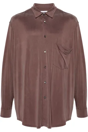 MAGLIANO Braided-strap detailed silk shirt