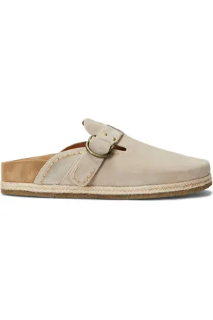 Ralph Lauren Turbach shearlnig-lined suede clogs