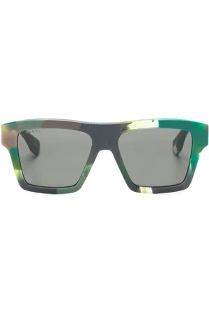 Gucci Tortoiseshell square-frame sunglasses