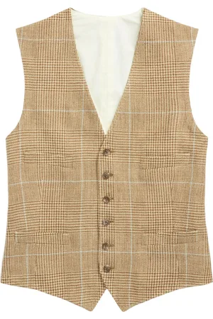 Ralph Lauren Glenplaid checked waistcoat