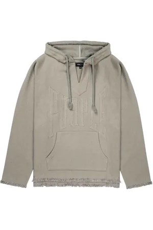 Purple Brand Logo-appliqué cotton hoodie