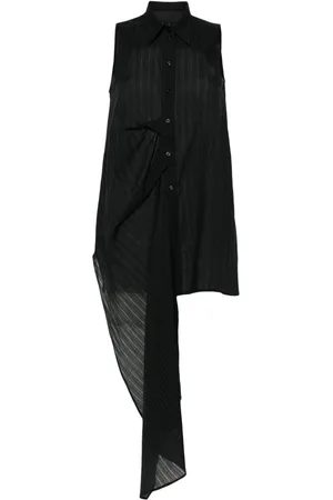 MARC LE BIHAN Asymmetric striped shirt