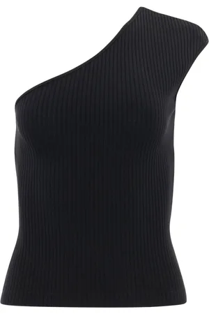 AGOLDE Nessa ribbed one-shoulder top