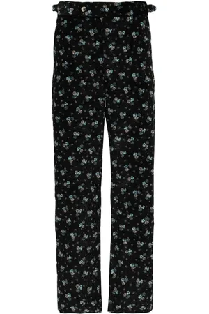 BODE Chicory floral corduroy trousers