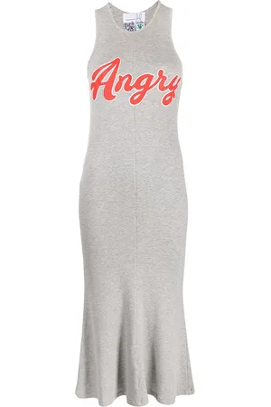 Natasha Zinko Angry-print sleeveless dress