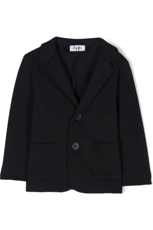 Il gufo Piqué-weave blazer
