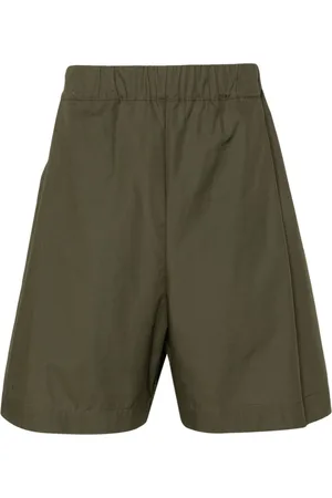 LANEUS Elasticated-waist cotton shorts