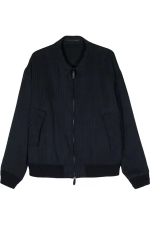 Giorgio Armani Striped zip bomber jacket