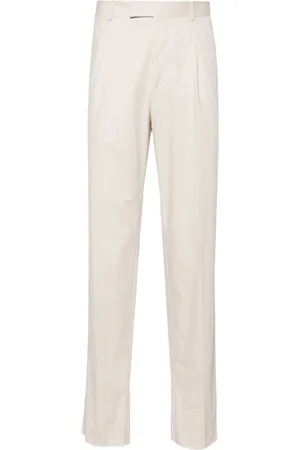 Ermenegildo Zegna Mid-rise poplin chino trousers