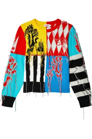 Charles Jeffrey Loverboy Guddle deconstructed cotton jumper