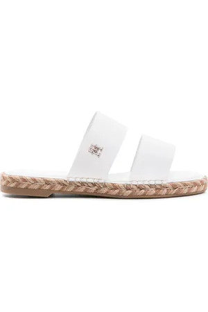 Tommy Hilfiger Logo-plaque leather espadrilles