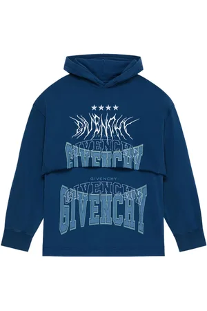 Givenchy Logo-print layered cotton hoodie