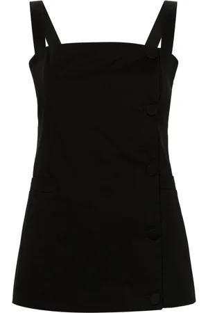Fabiana Filippi Square-neck buttoned blouse