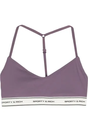 Sporty & Rich Logo-raised sports bralette
