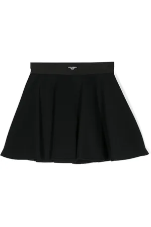 Dolce & Gabbana Logo-appliqué flared mini skirt