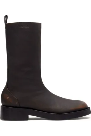 Courrèges Rider Patina leather boots