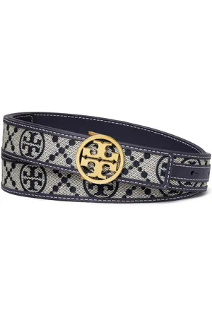 Tory Burch 1" T monogram Miller belt
