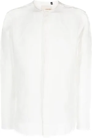 COSTUMEIN Frayed-detail linen shirt