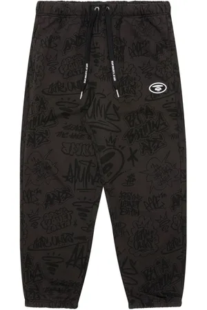 A Bathing Ape Graffiti-print track pants