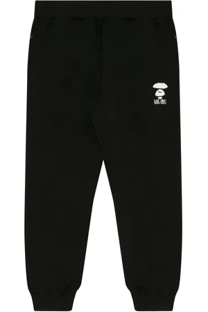 A Bathing Ape Logo-embroidered track pants
